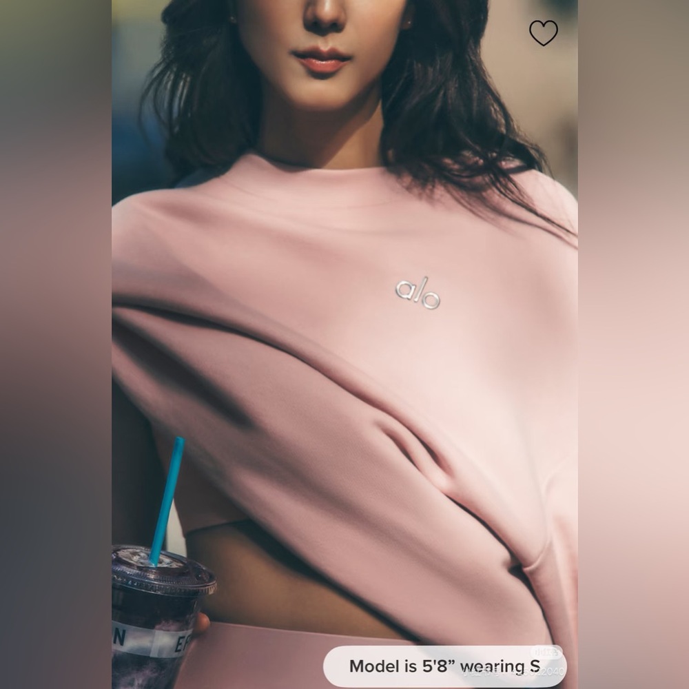 Alo Pink Sweatshirt